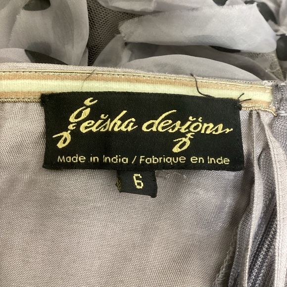 Anthropologie Geisha Designs Dress Tulle Strapless Sz 6 - Picture 9 of 9